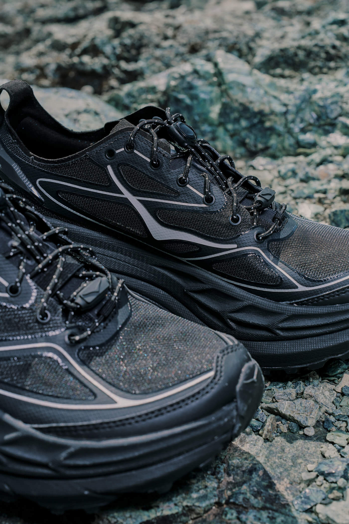 HOKA Stinson One7 - Black/Silver - 1168931-BKSV