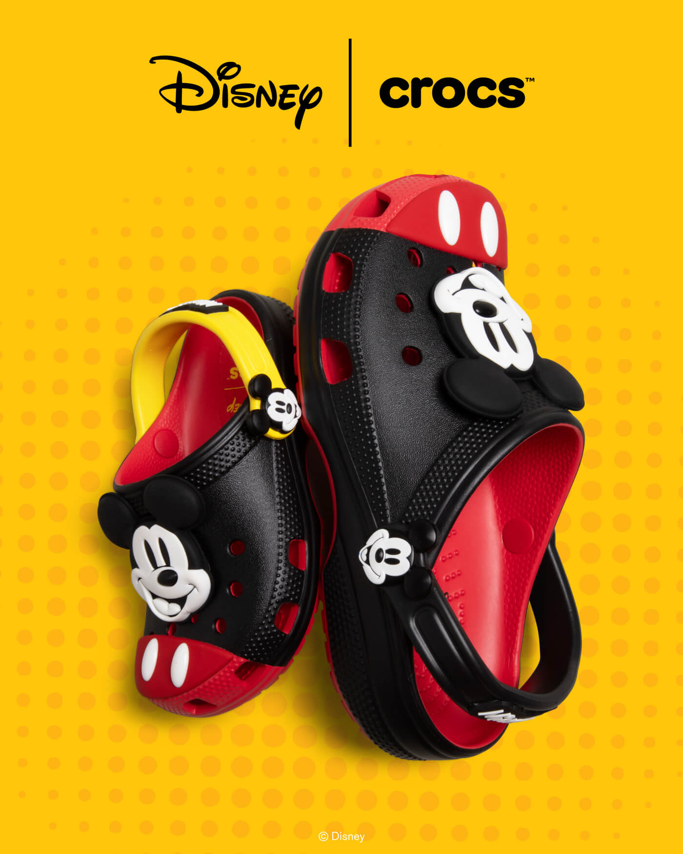Crocs x Disney Classic Clog Mickey Mouse - Multi/Black/Red - 212292-90H / 212295-90H / 212373-90H