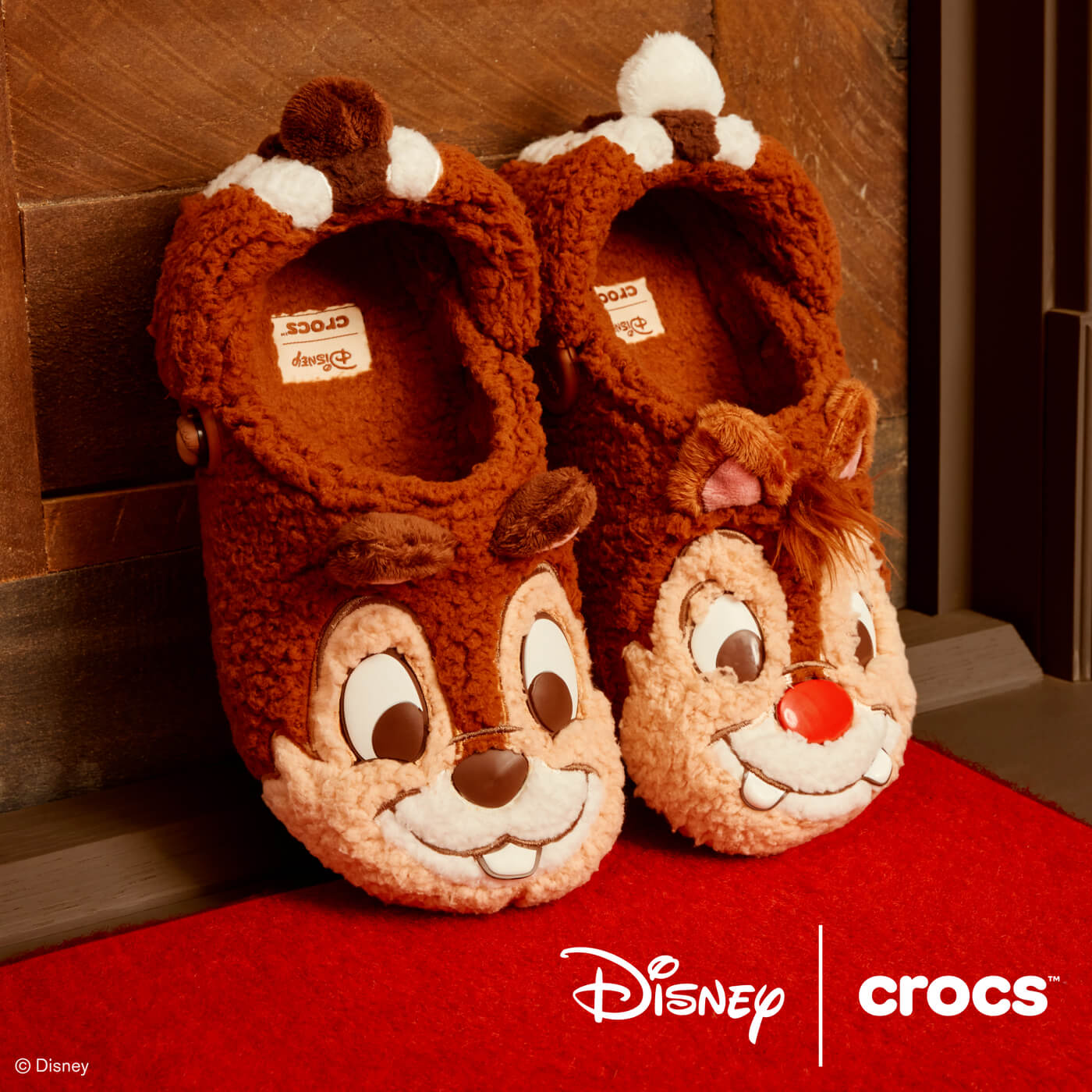 Crocs x Disney Classic Lined Clog Chip ’n‘ Dale - Multi/Brown/White - 212060-90H
