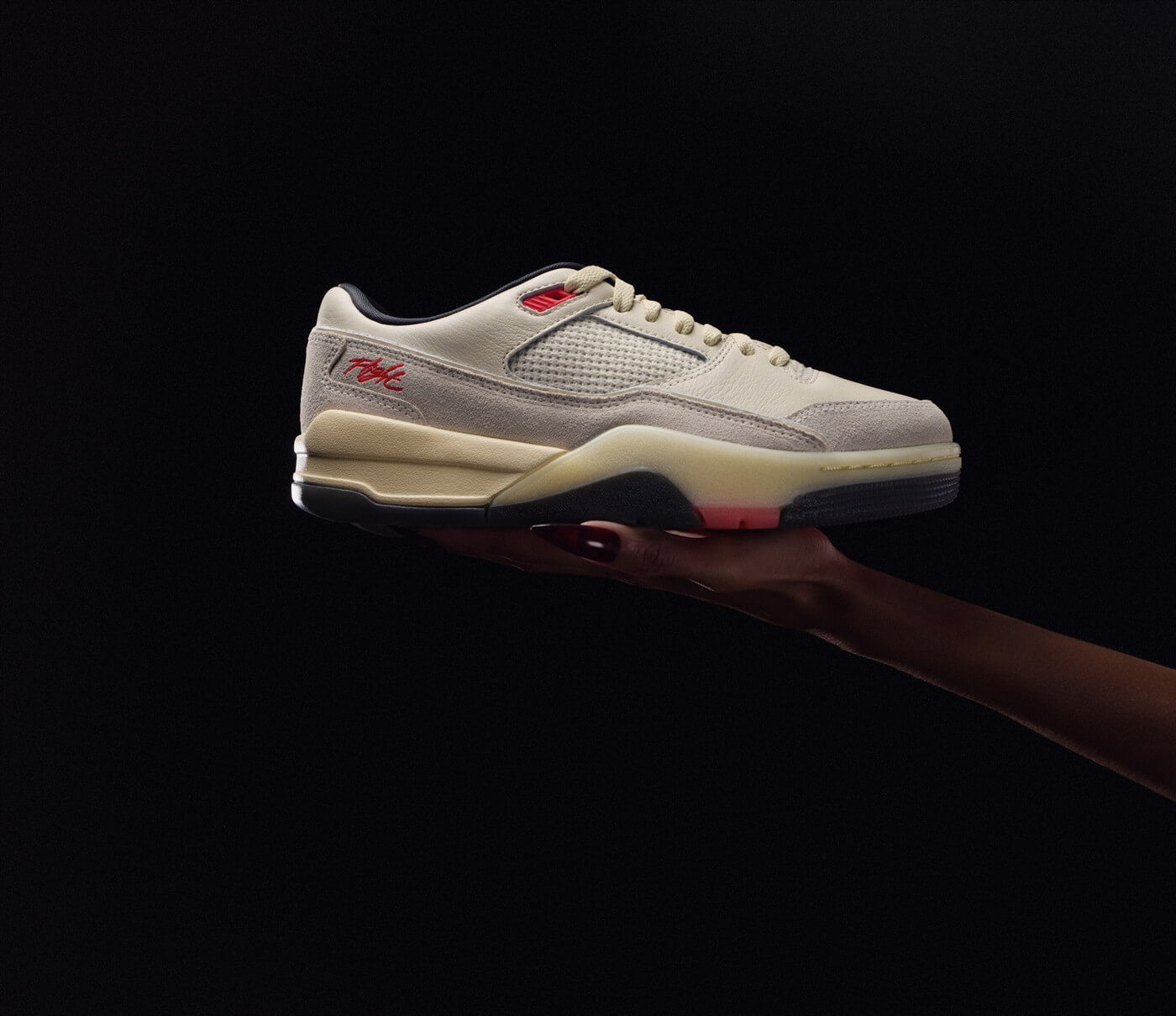 Nike Air Jordan Flight Court - Pale Ivory/Muslin/Anthracite/Infrared 23 - FZ9854-108