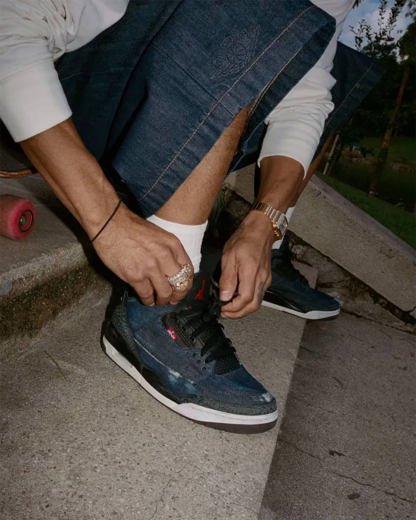 Nike x Levi’s Air Jordan 3 - Blue Denim/Black-Sail - IH7959-400