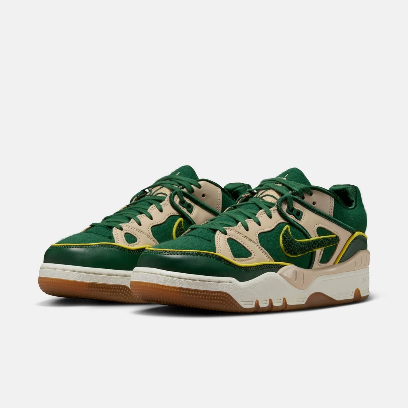 Nike x NIGO Air Force 3 Low SP - Forest Green/Forest Green/Oatmeal/Sail/Gum Light Brown/Yellow Strike - HV5032-300