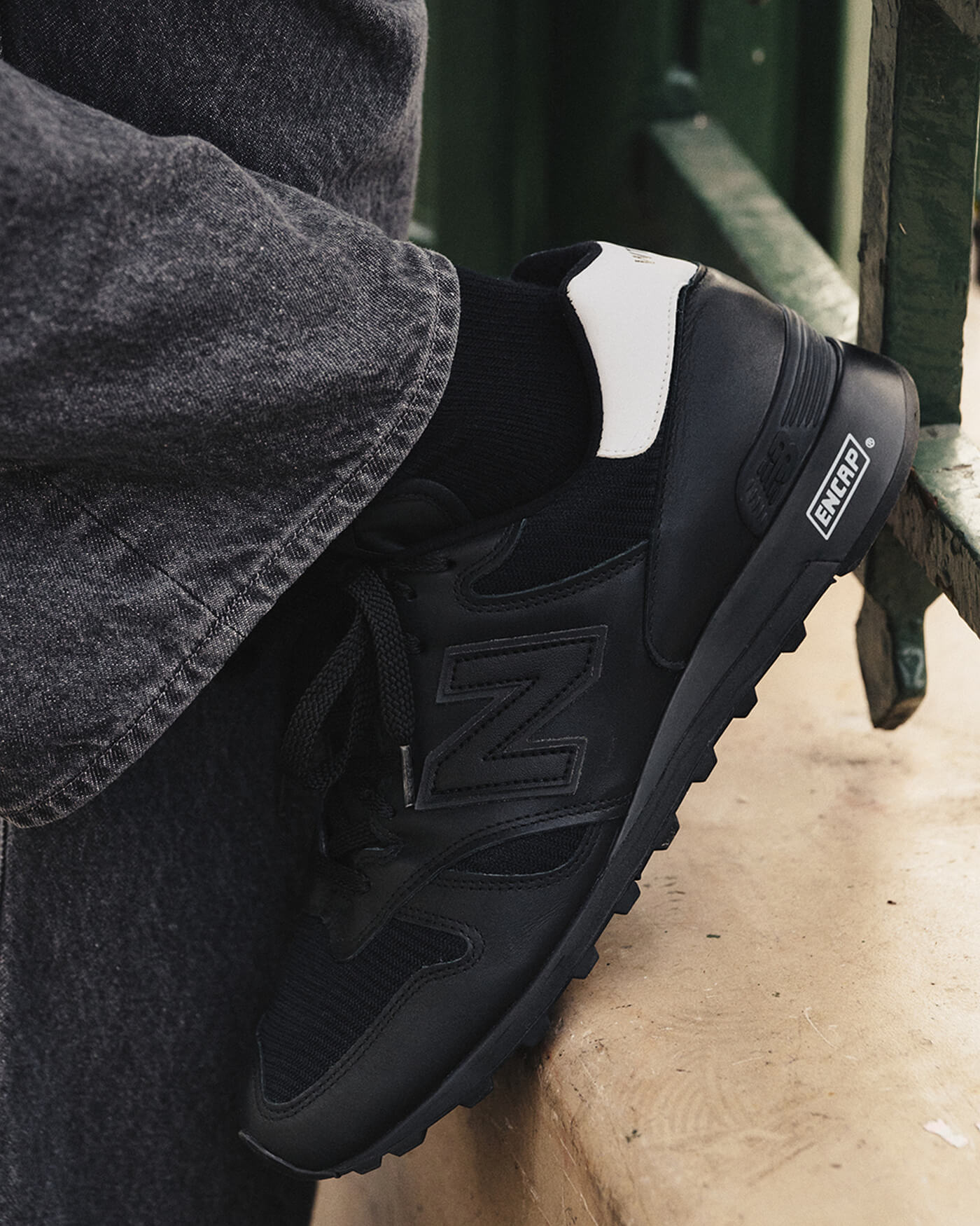 New Balance x WTAPS 1300 MiUSA - Black/White-Black Cement - U1300WT