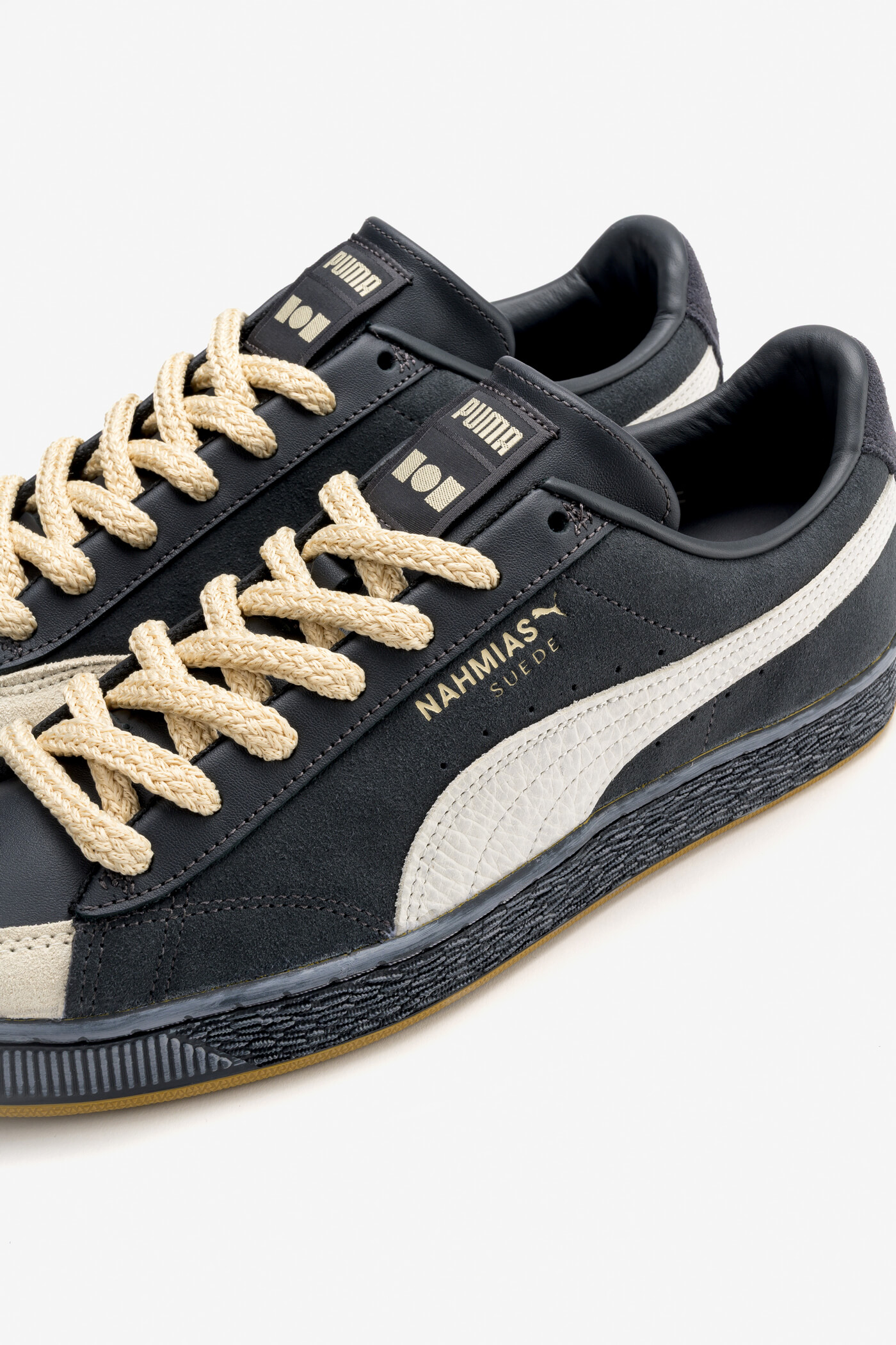 Puma x Nahmias Suede „Vintage Black“ - Flat Dark Gray/Vapor Gray/Honey Butter - 407026-01