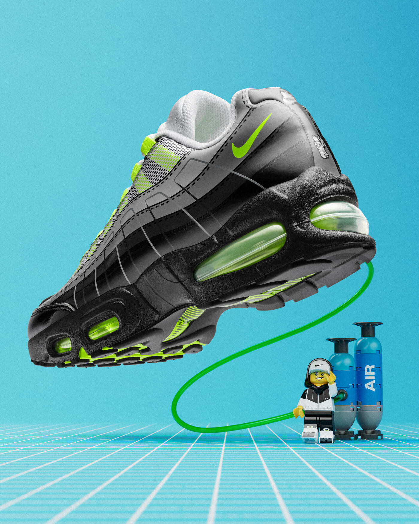 The Nike x LEGO collaboration takes the Air Max 95 to a whole new level