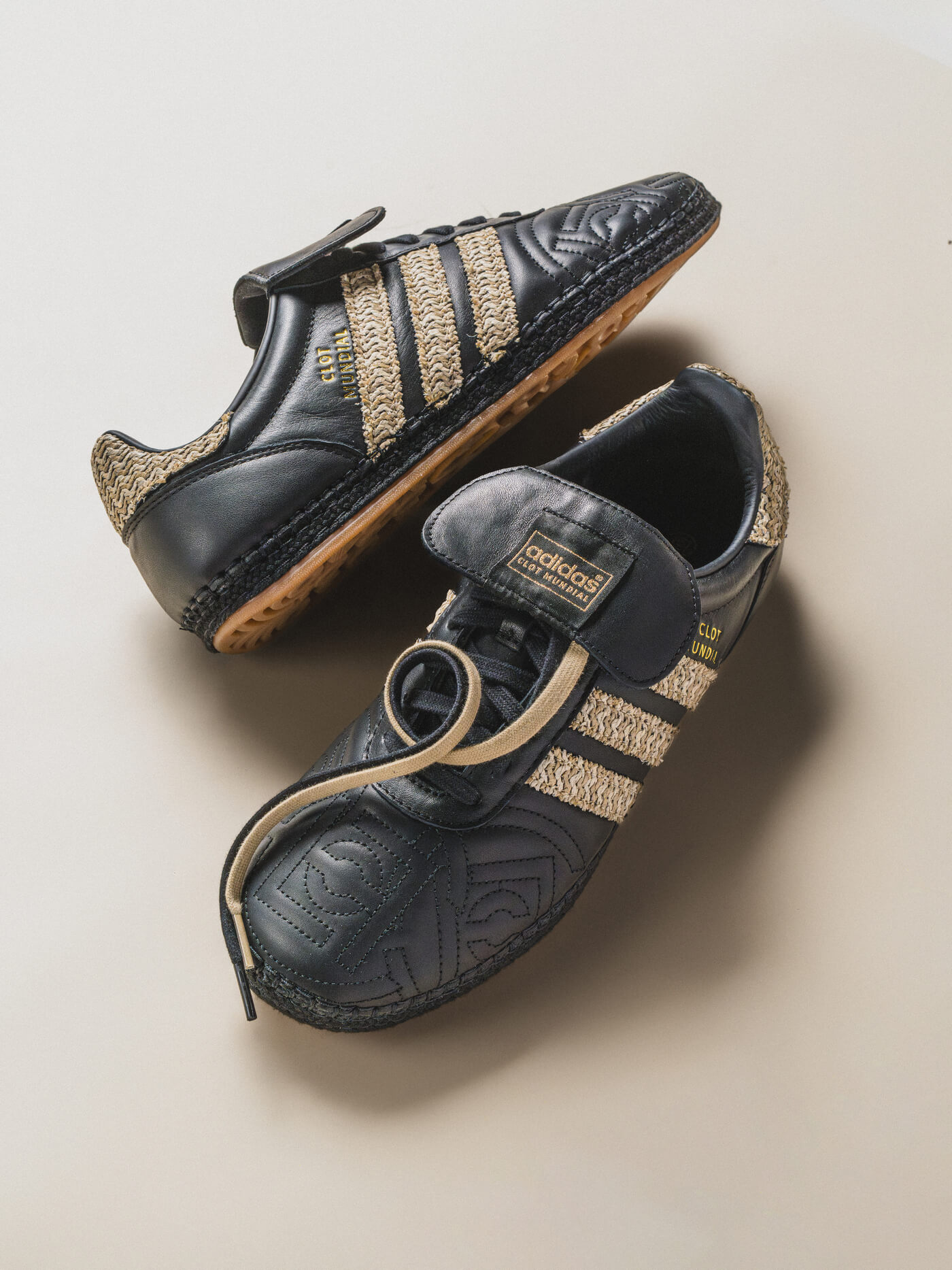 adidas x CLOT Mundial Espadrille by Edison Chen - Core Black / Hemp / Core Black - JQ6823