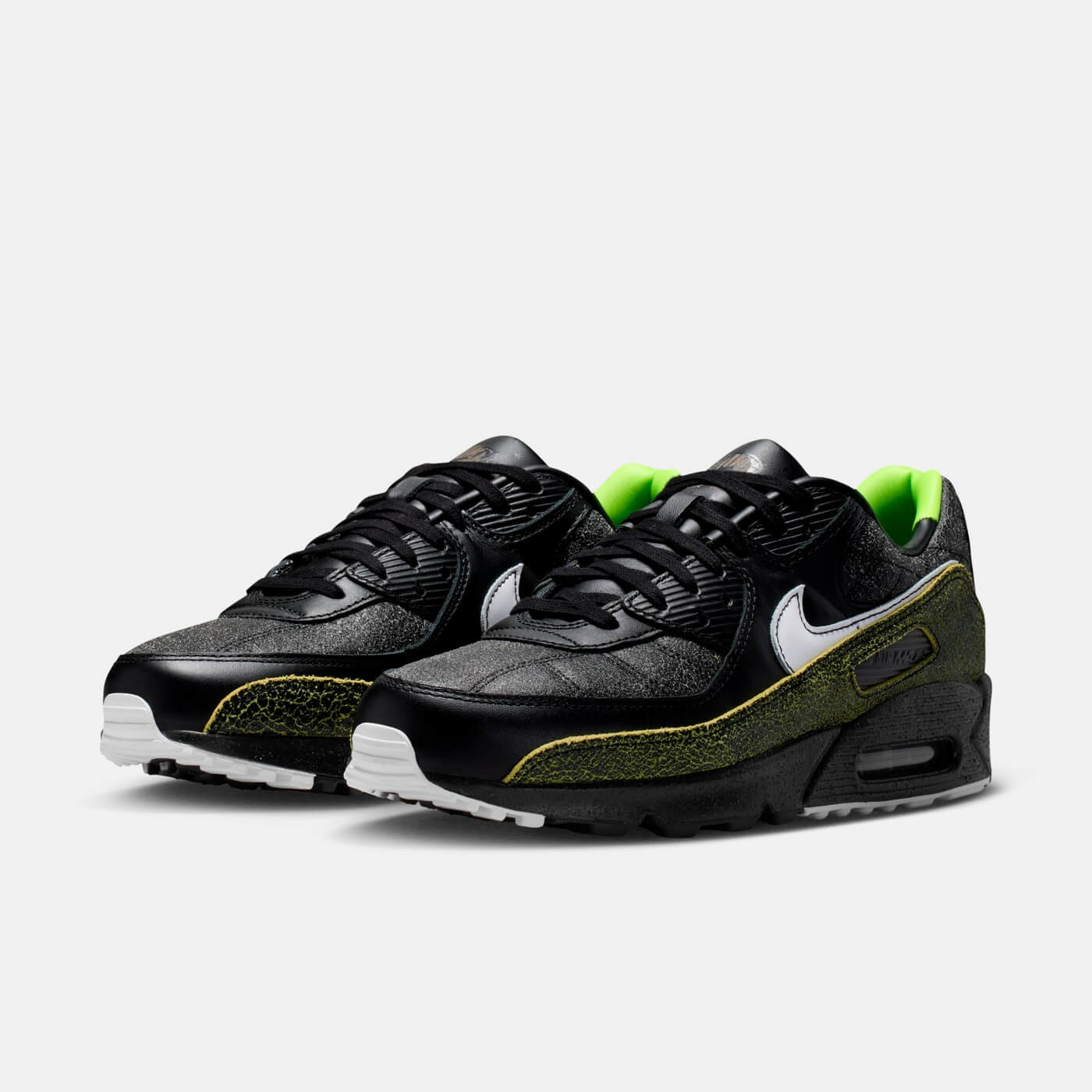 Nike Air Max 90 "Tiempo" - Black/Voltage Green-White - IU0523-010