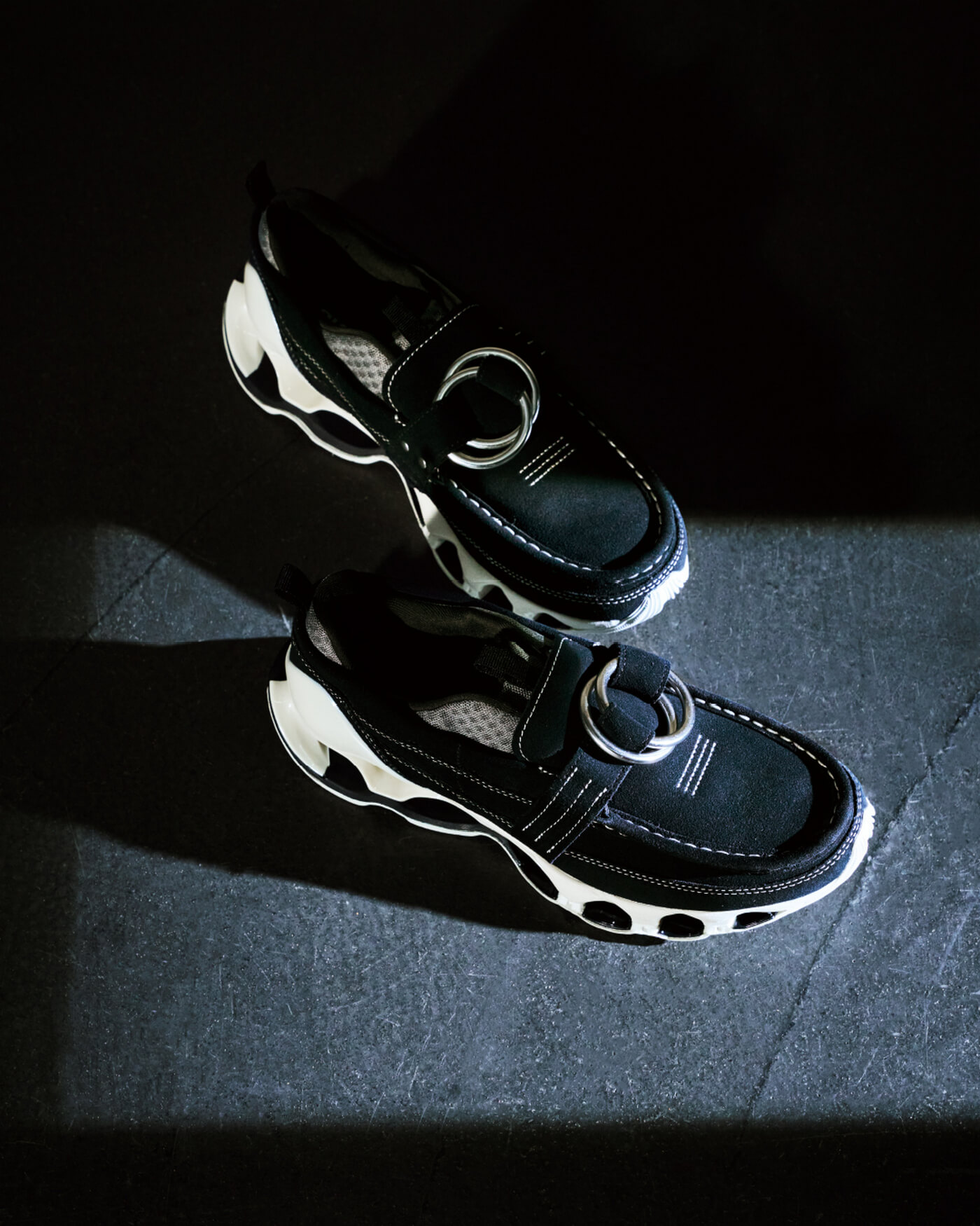 Mizuno x Setsumasa Kobayashi Wave Prophecy Ring Moc - Black/Light Gray - D1GD261901