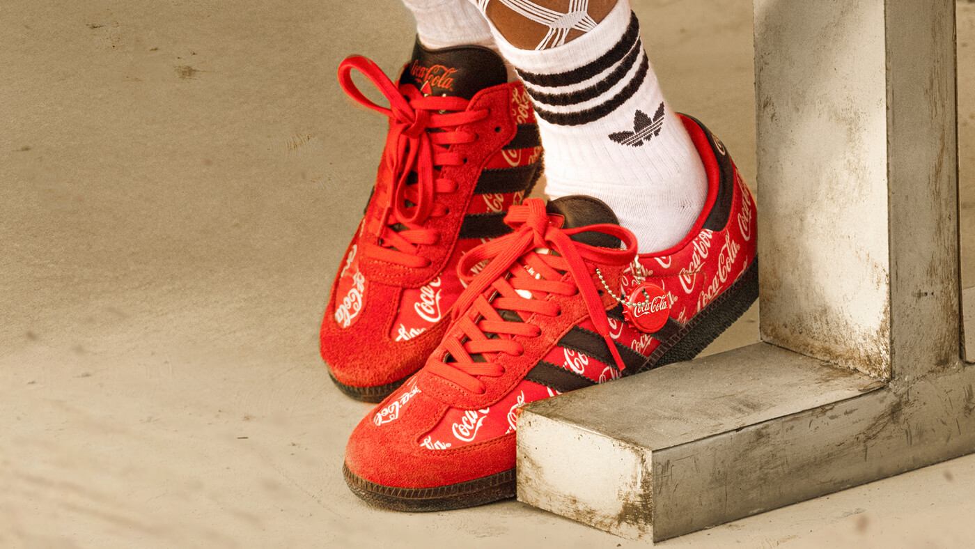 adidas Originals x Coca‑Cola Samba OG - Red/Footwear White/Black - KH6893