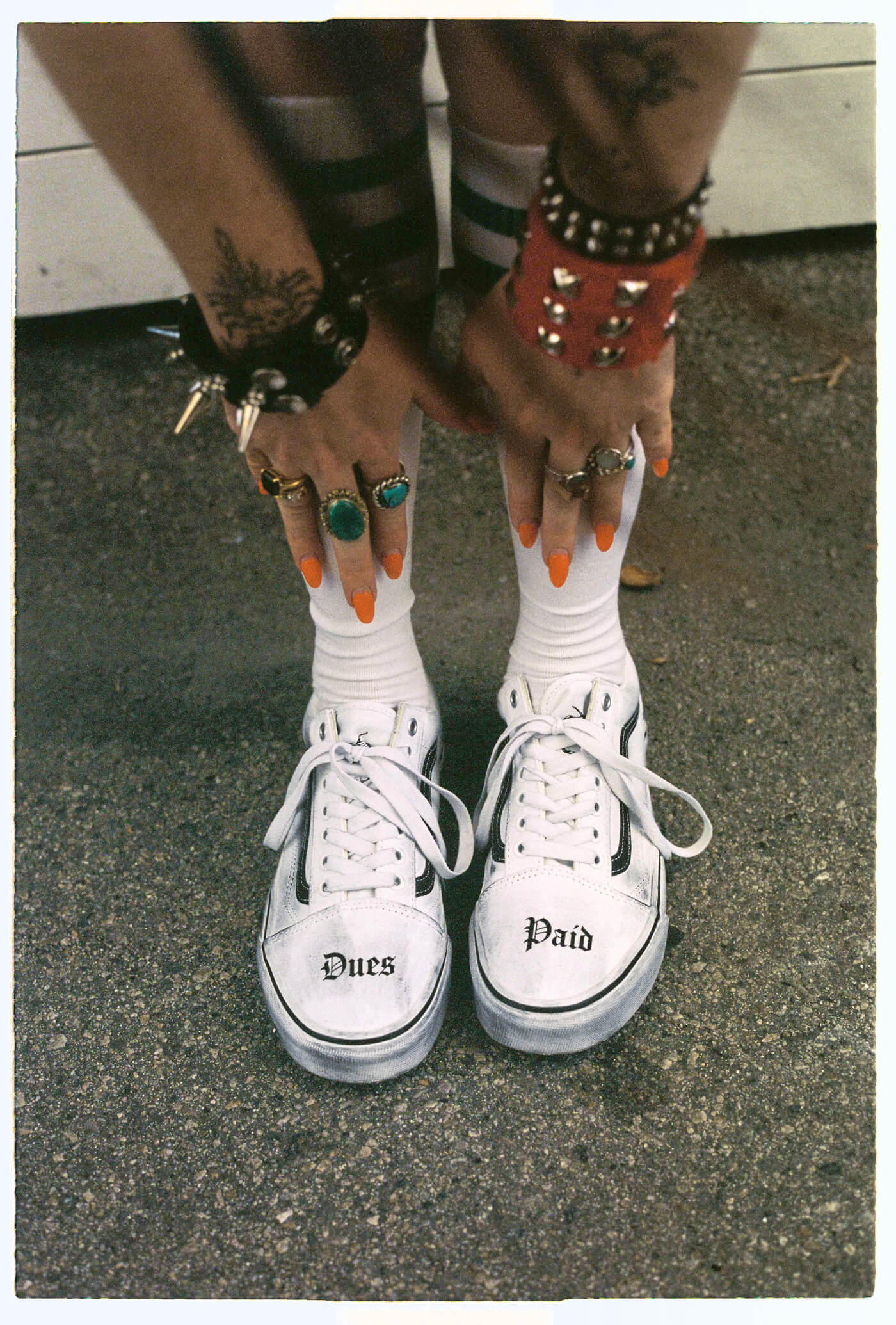 Vans x Travis Barker Old Skool Dues Paid - White - VN000E9TCJ7