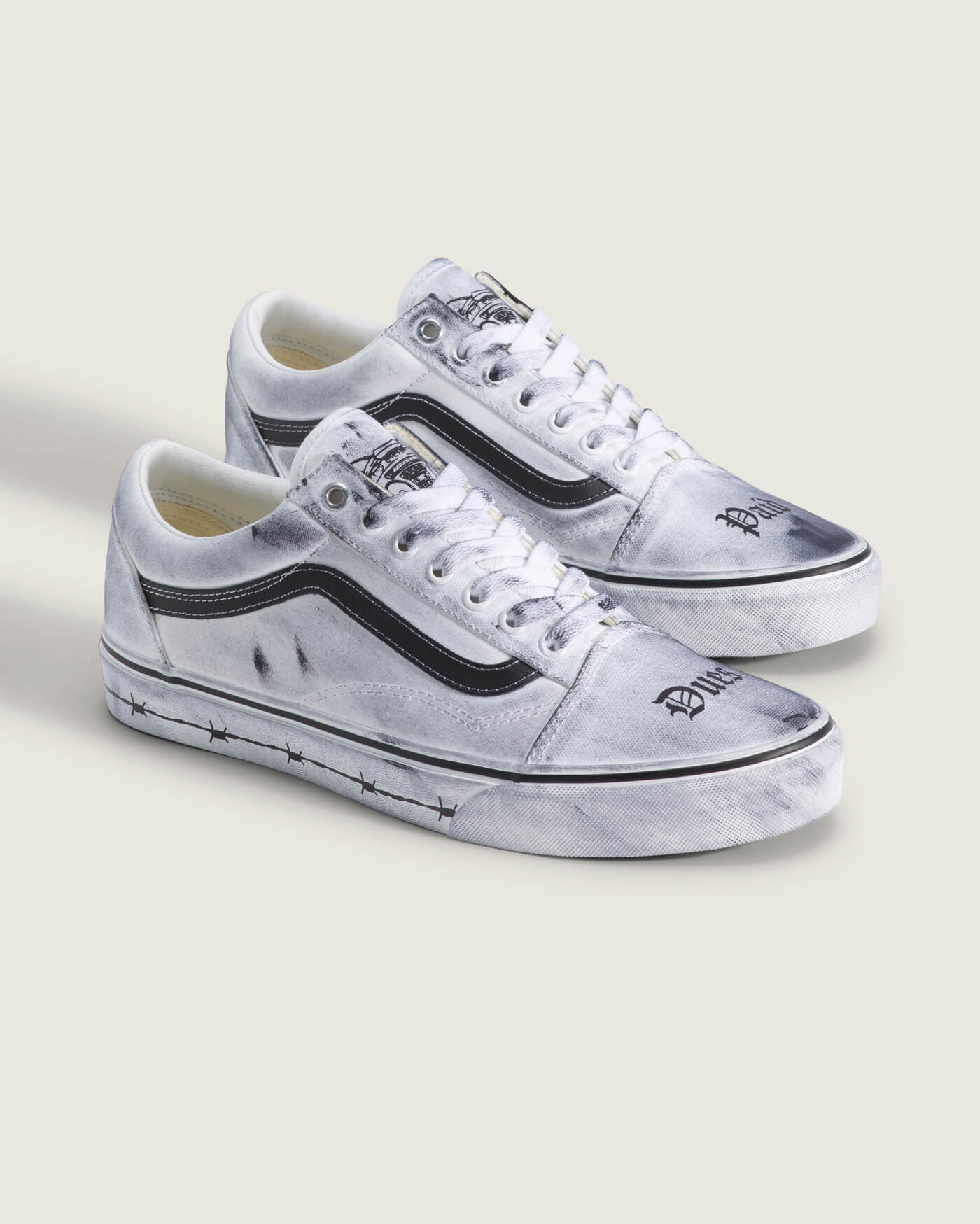 Vans x Travis Barker Old Skool Dues Paid - White - VN000E9TCJ7