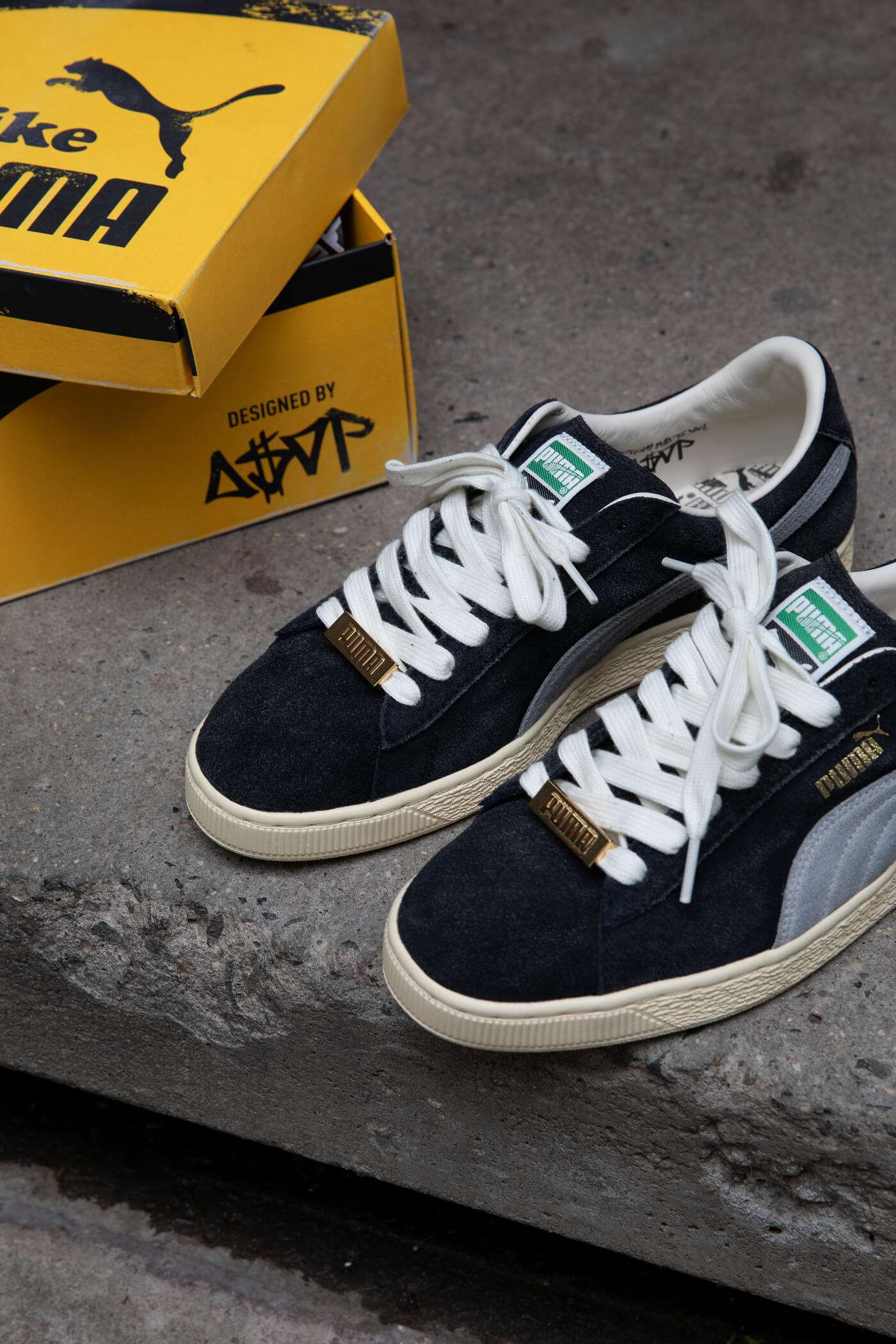 Puma x A$AP Rocky Suede 94 - Black / White - 408735-01