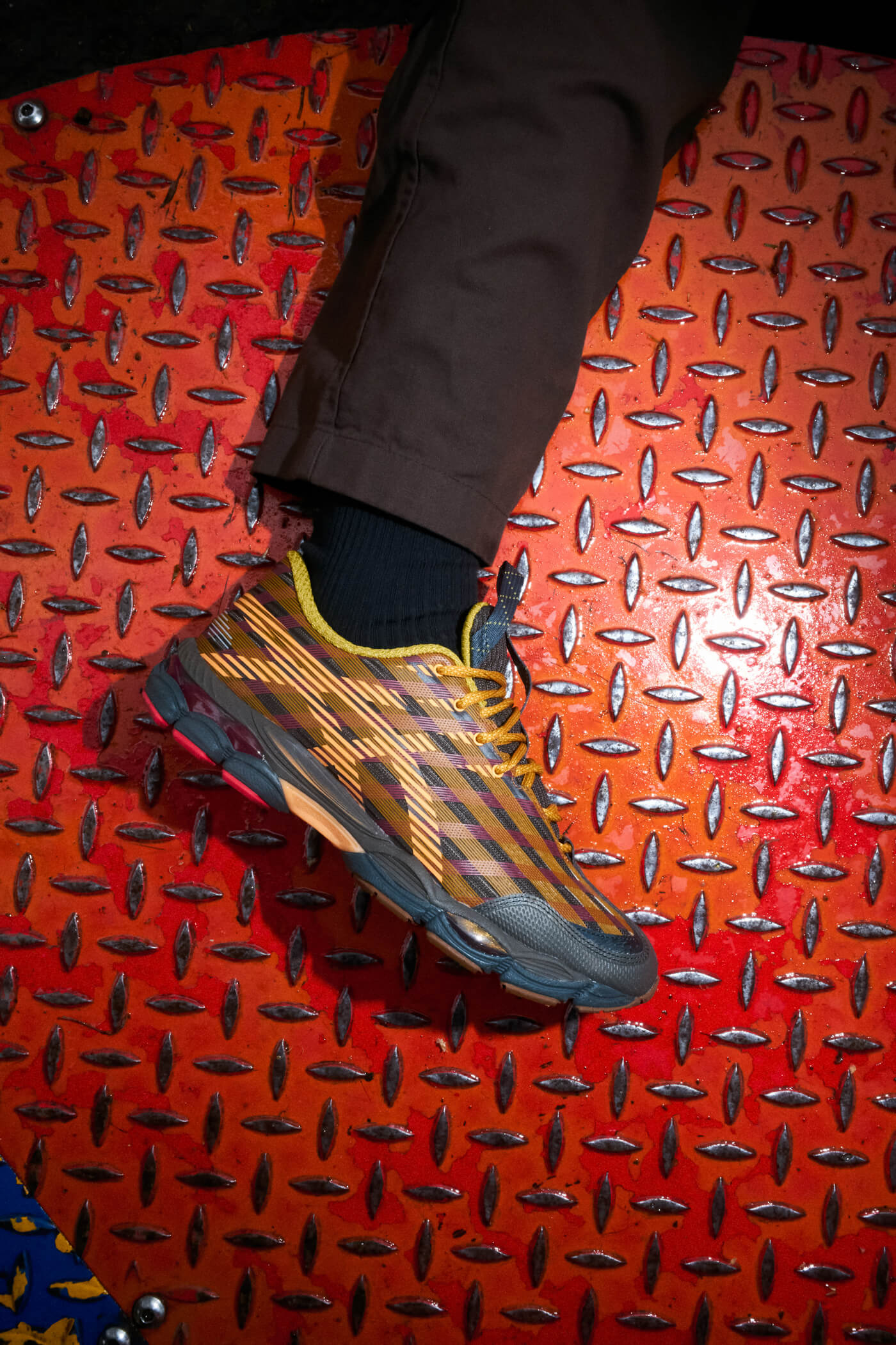 ASICS x Kiko Kostadinov Studio US8-S GEL-SJ33 - Black Coffee/Orange Lily - 1203B116-200