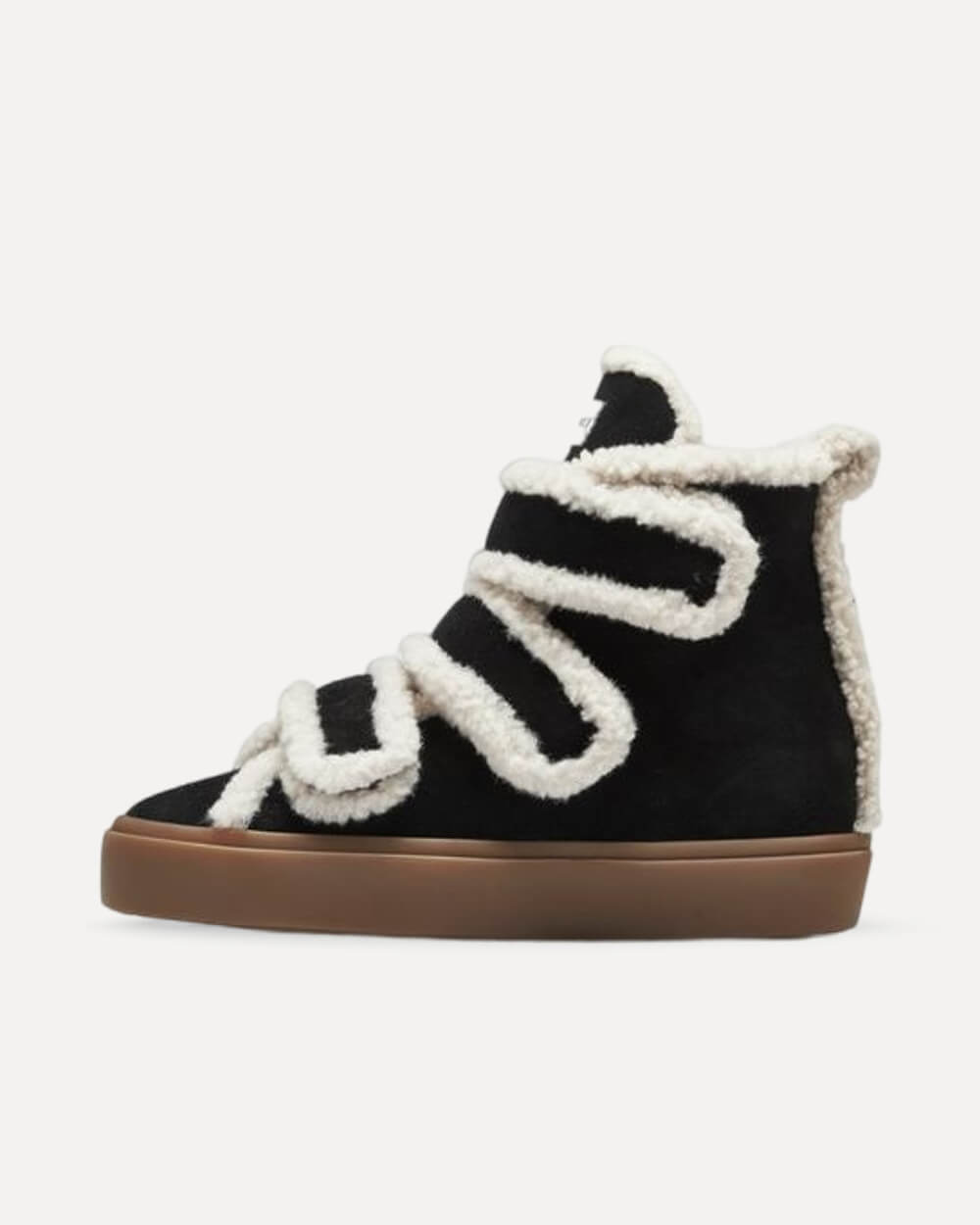 INUIKII Shearling Velcro Wedge