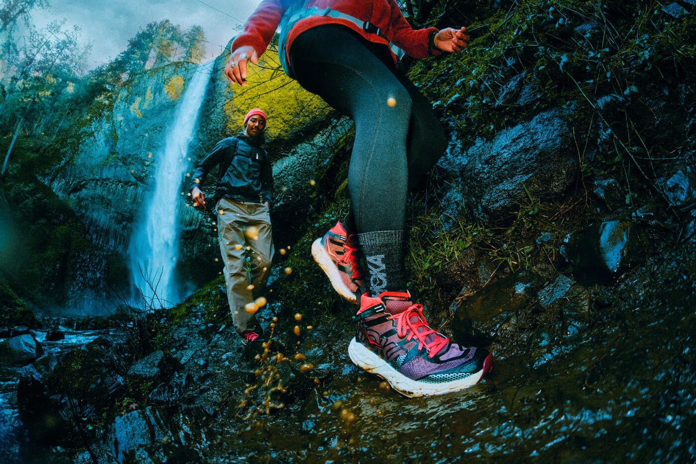 HOKA Clifton 11 GTX - River Rock Grey/Carbon Black