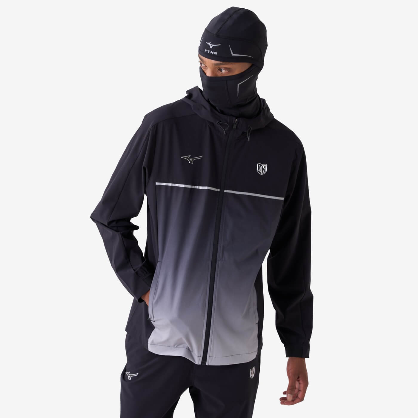 Mizuno Sportstyle x Footkorner - Wave Prophecy LS FTKR / Track Jacket / Track Pants / Cap / Balaclava